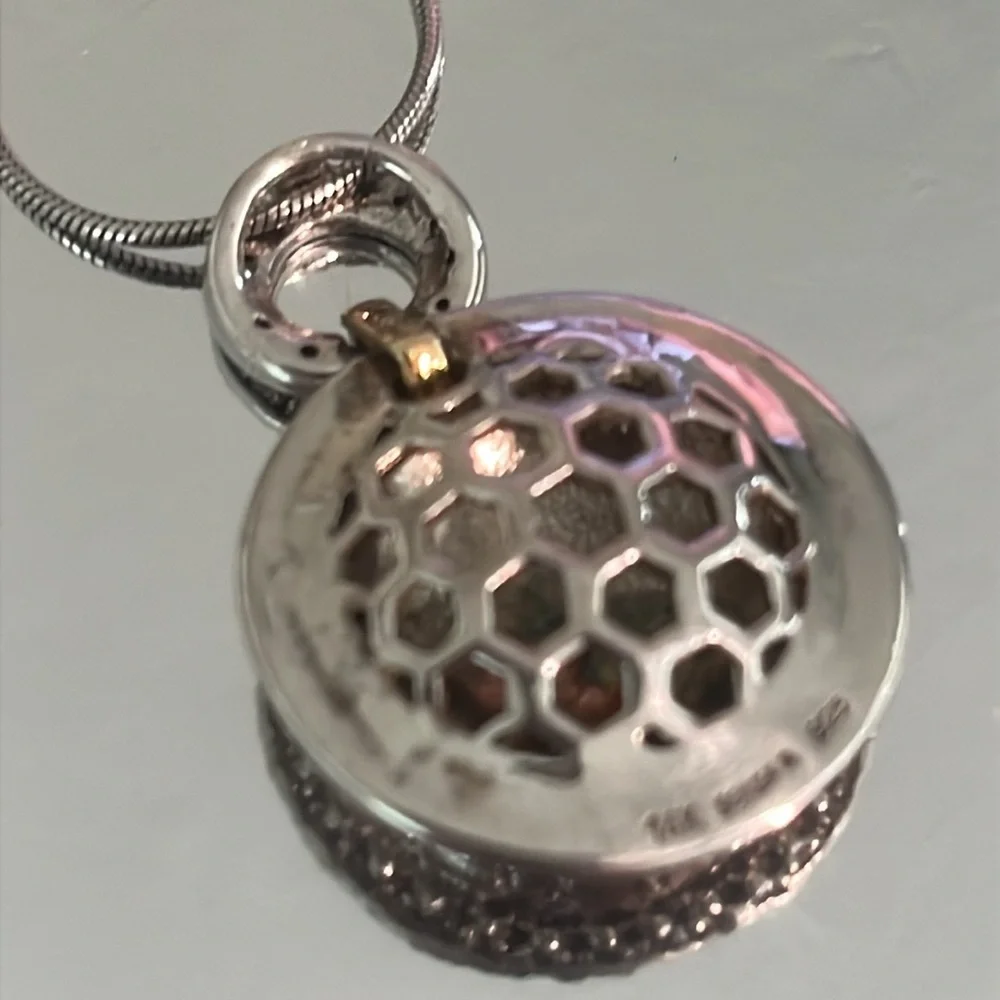 SONIA B BITTON 14k & 925 silver necklace 18” - Picture 4 of 8